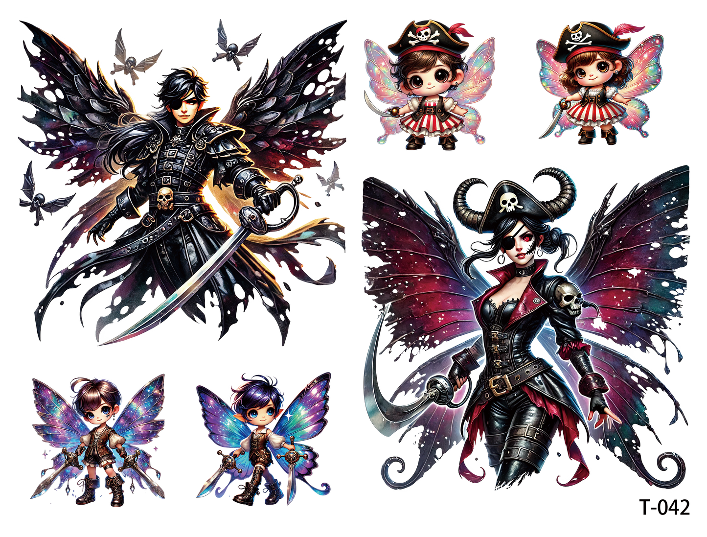 T041-T050 3D pre-cut embossed sticker 1pcs(4.92*3.74 inch) T042