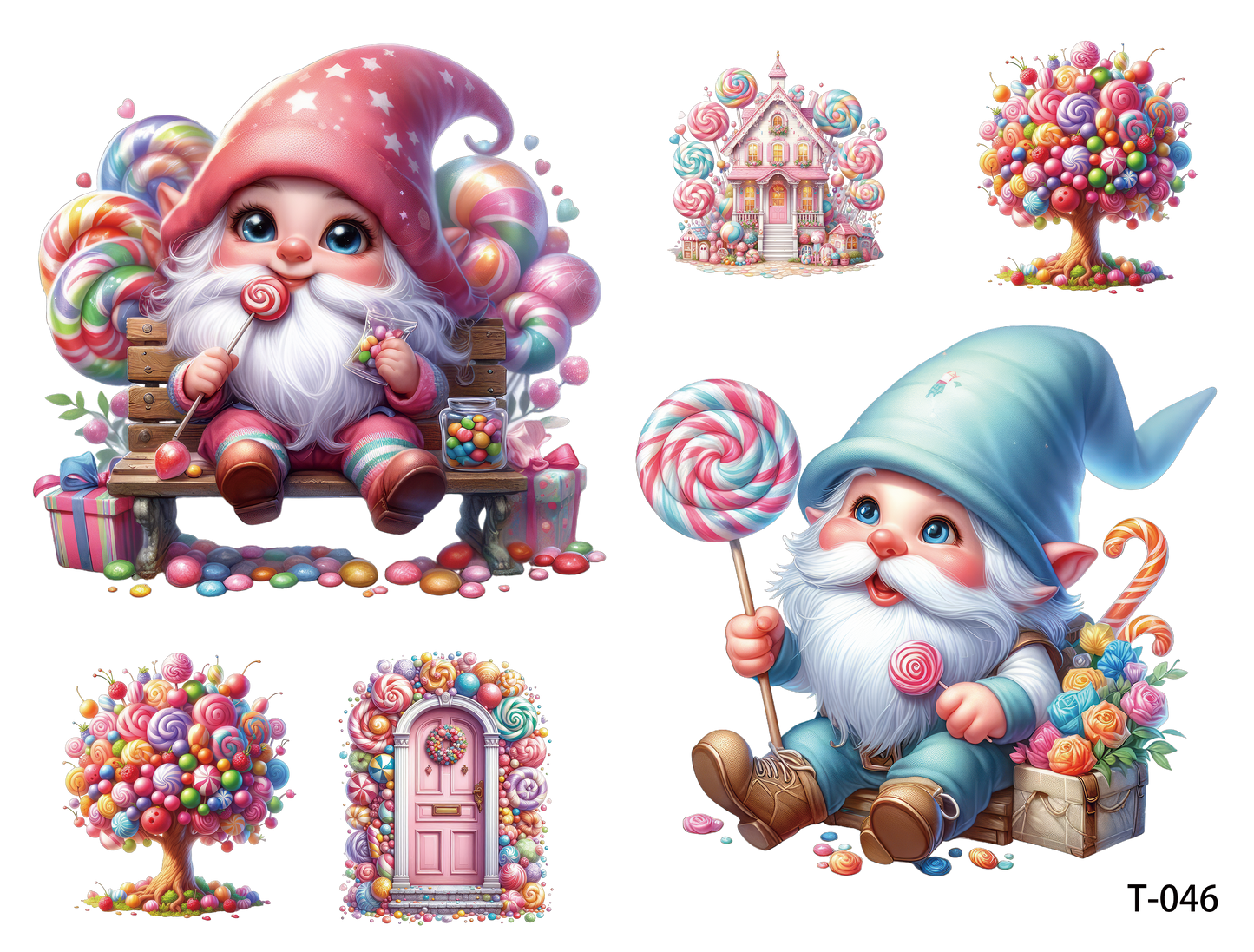 T041-T050 3D pre-cut embossed sticker 1pcs(4.92*3.74 inch) T046