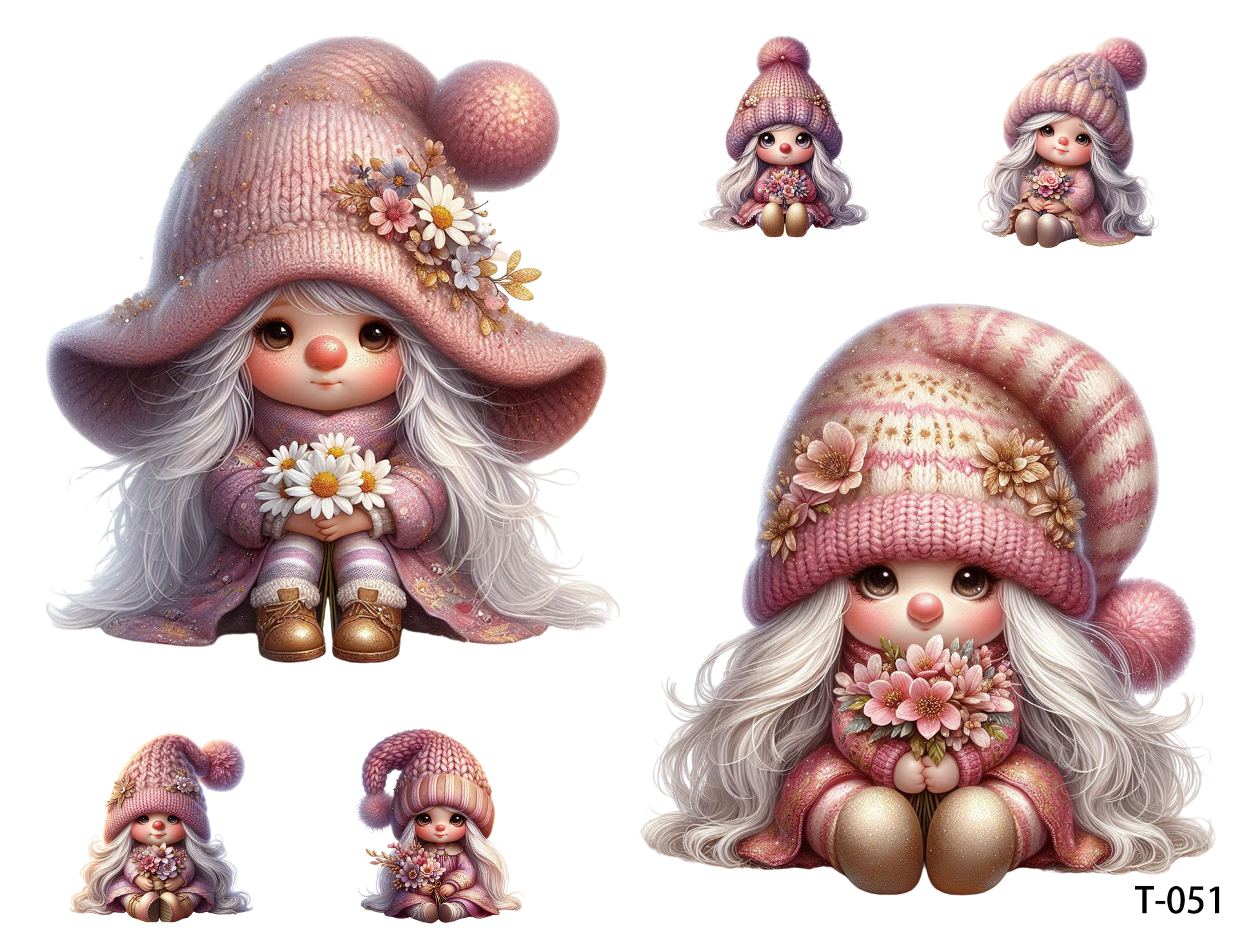 T051-T060 3D pre-cut embossed sticker 1pcs(4.92*3.74 inch) T051