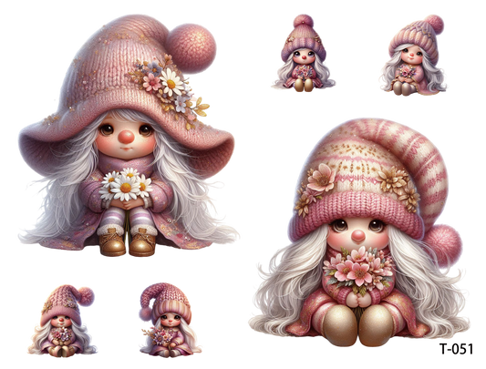 T051-T060 3D pre-cut embossed sticker 1pcs(4.92*3.74 inch) T051