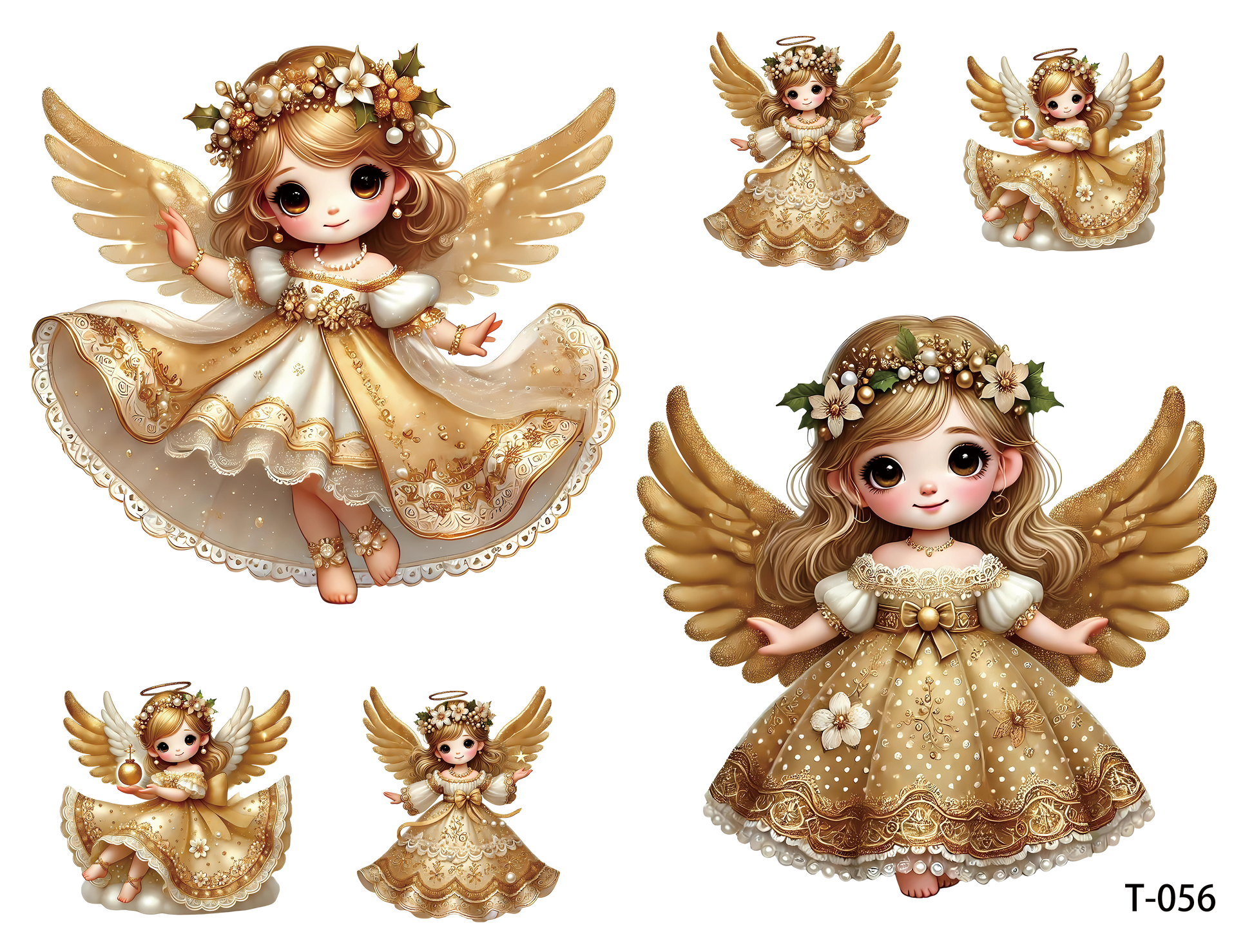 T051-T060 3D pre-cut embossed sticker 1pcs(4.92*3.74 inch) T056