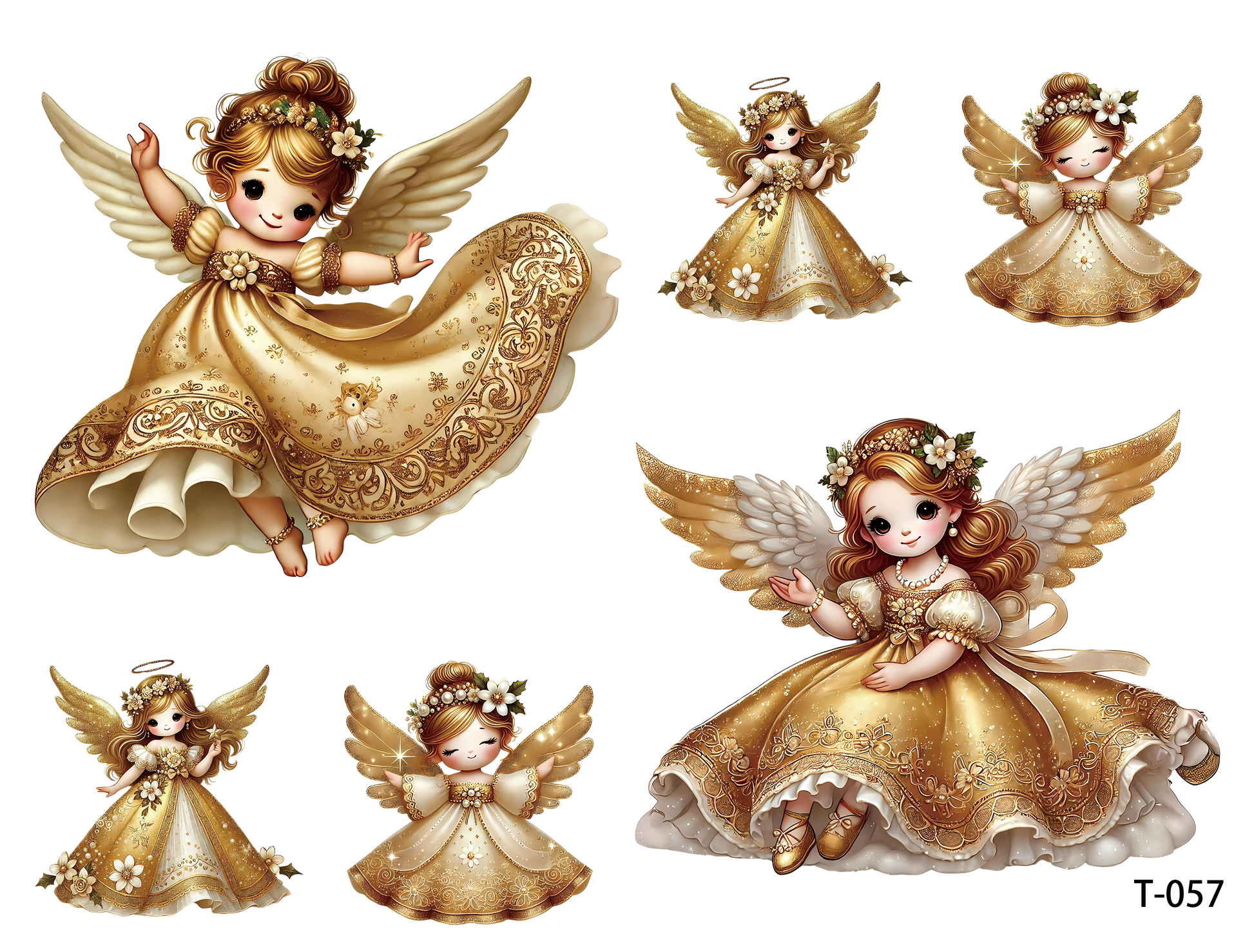 T051-T060 3D pre-cut embossed sticker 1pcs(4.92*3.74 inch) T057