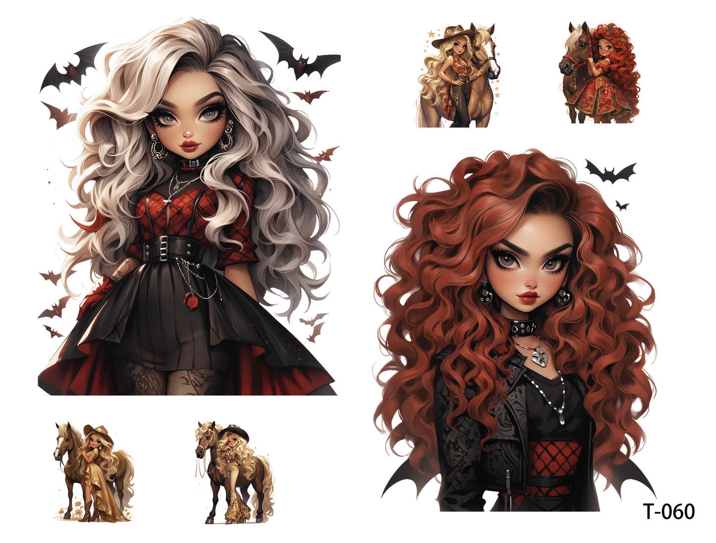 T051-T060 3D pre-cut embossed sticker 1pcs(4.92*3.74 inch) T060