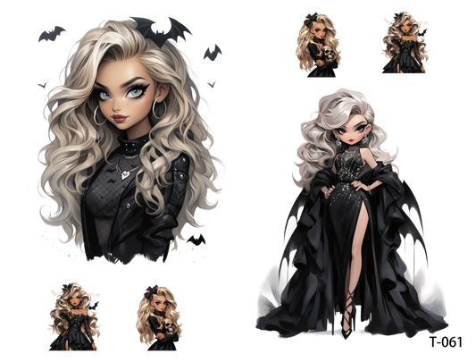 T061-T070 3D pre-cut embossed sticker 1pcs(4.92*3.74 inch) T061