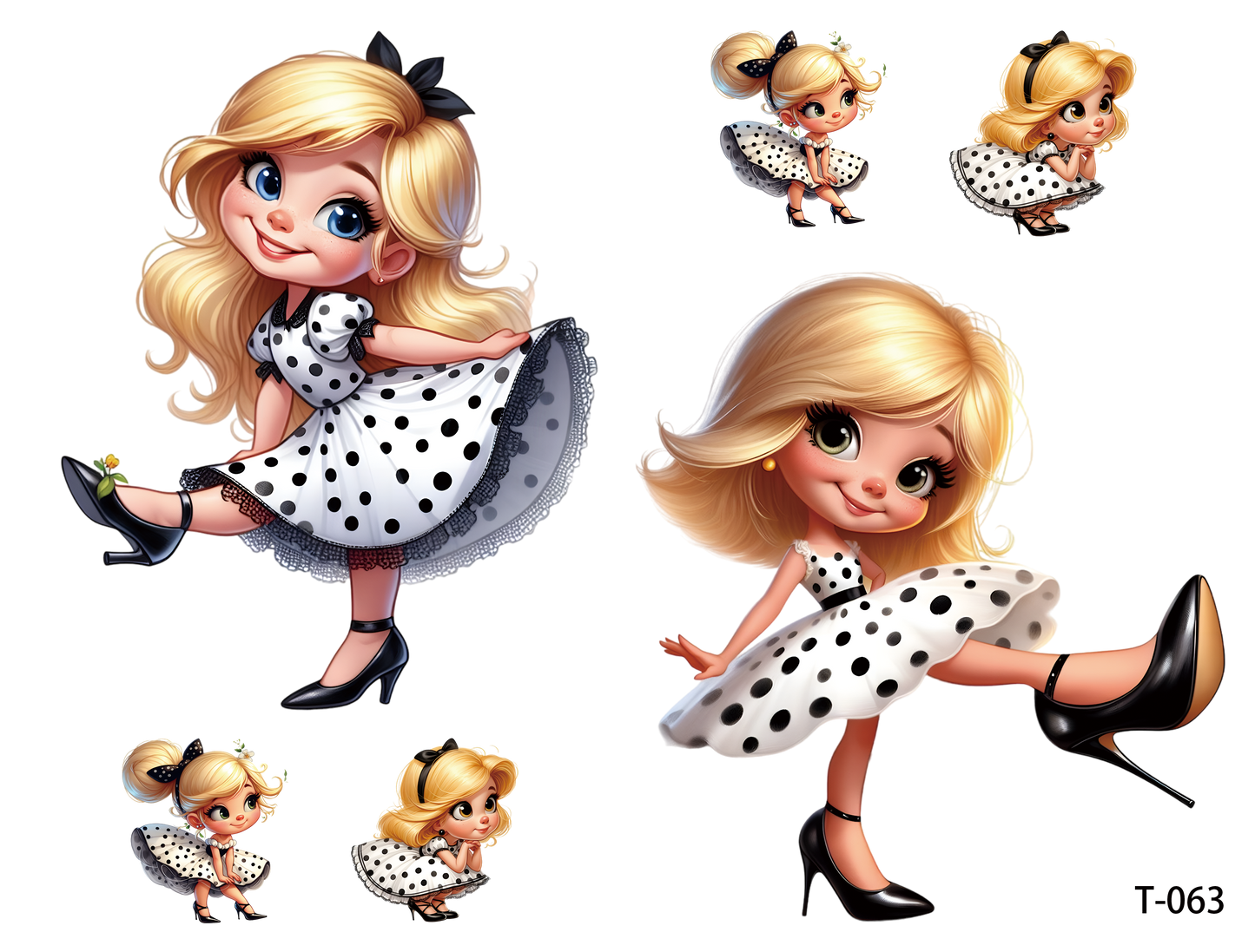 T061-T070 3D pre-cut embossed sticker 1pcs(4.92*3.74 inch) T063