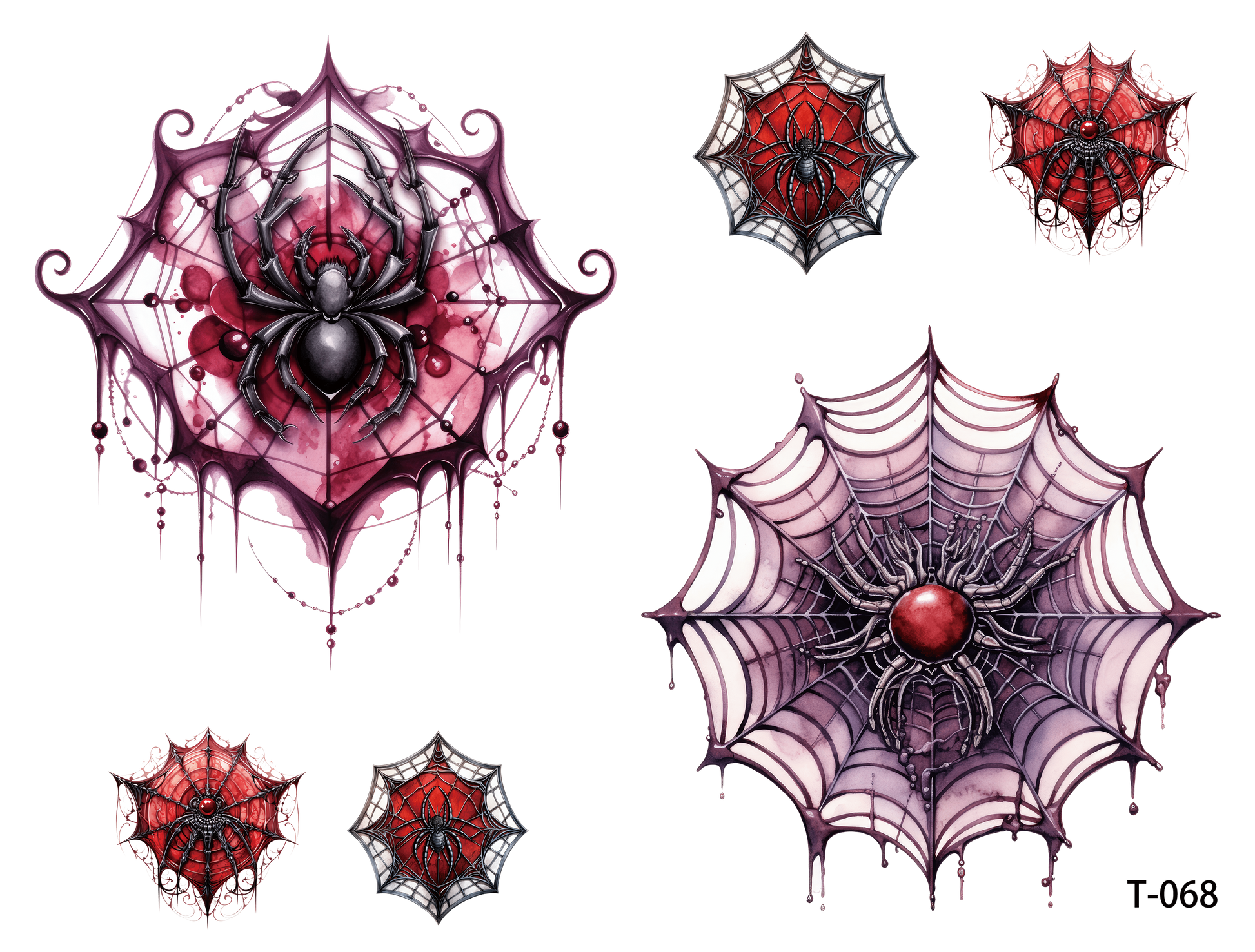 T061-T070 3D pre-cut embossed sticker 1pcs(4.92*3.74 inch) T068