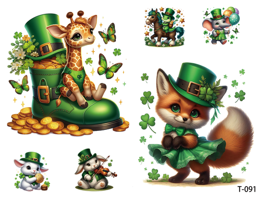 T091-T100 3D pre-cut embossed sticker 1pcs(4.92*3.74 inch) T091