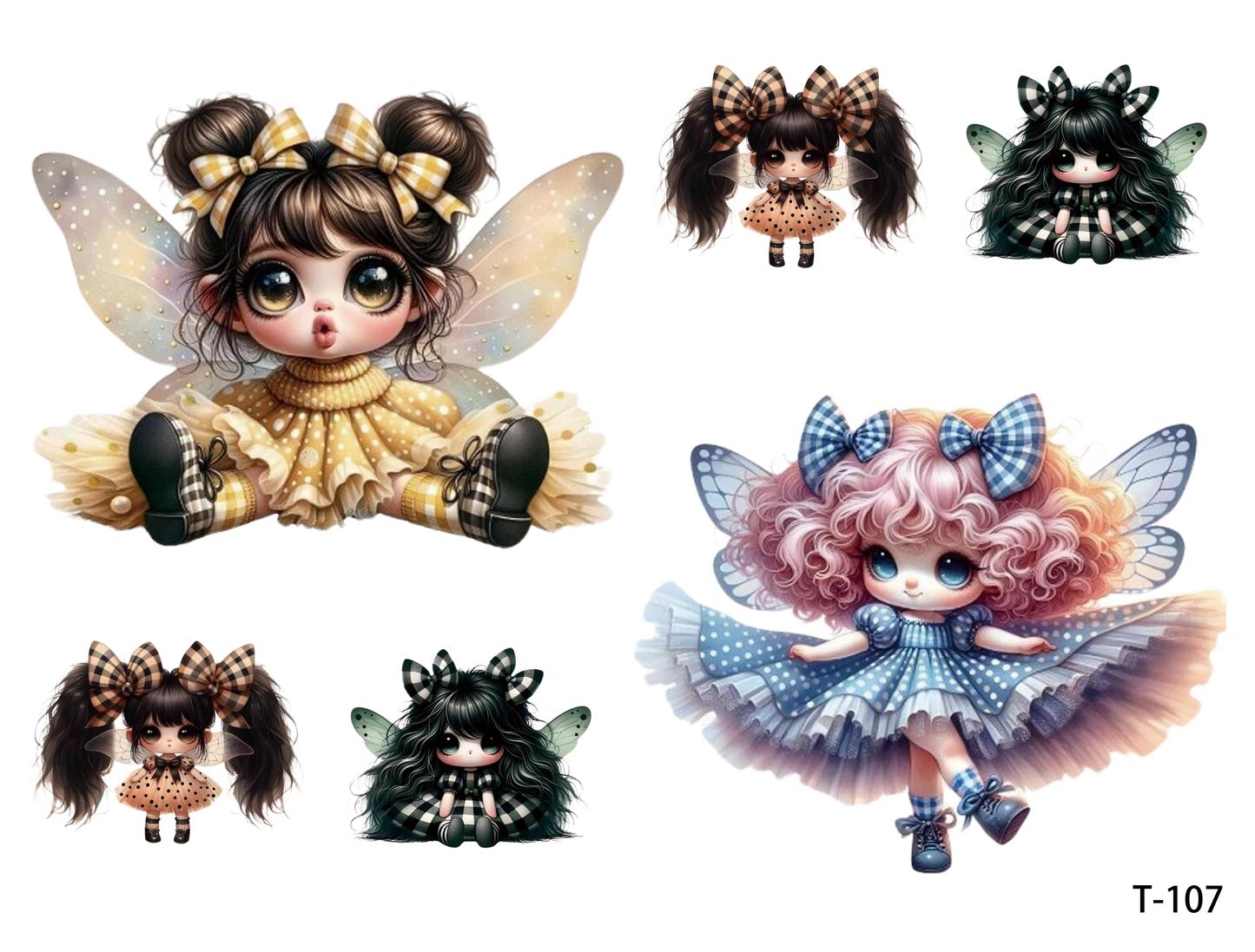 T101-T110 3D pre-cut embossed sticker 1pcs（4.92*3.74 inch） T107