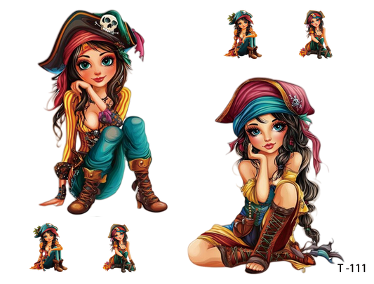 T111-T120 3D pre-cut embossed sticker 1pcs(4.92*3.74 inch) T111