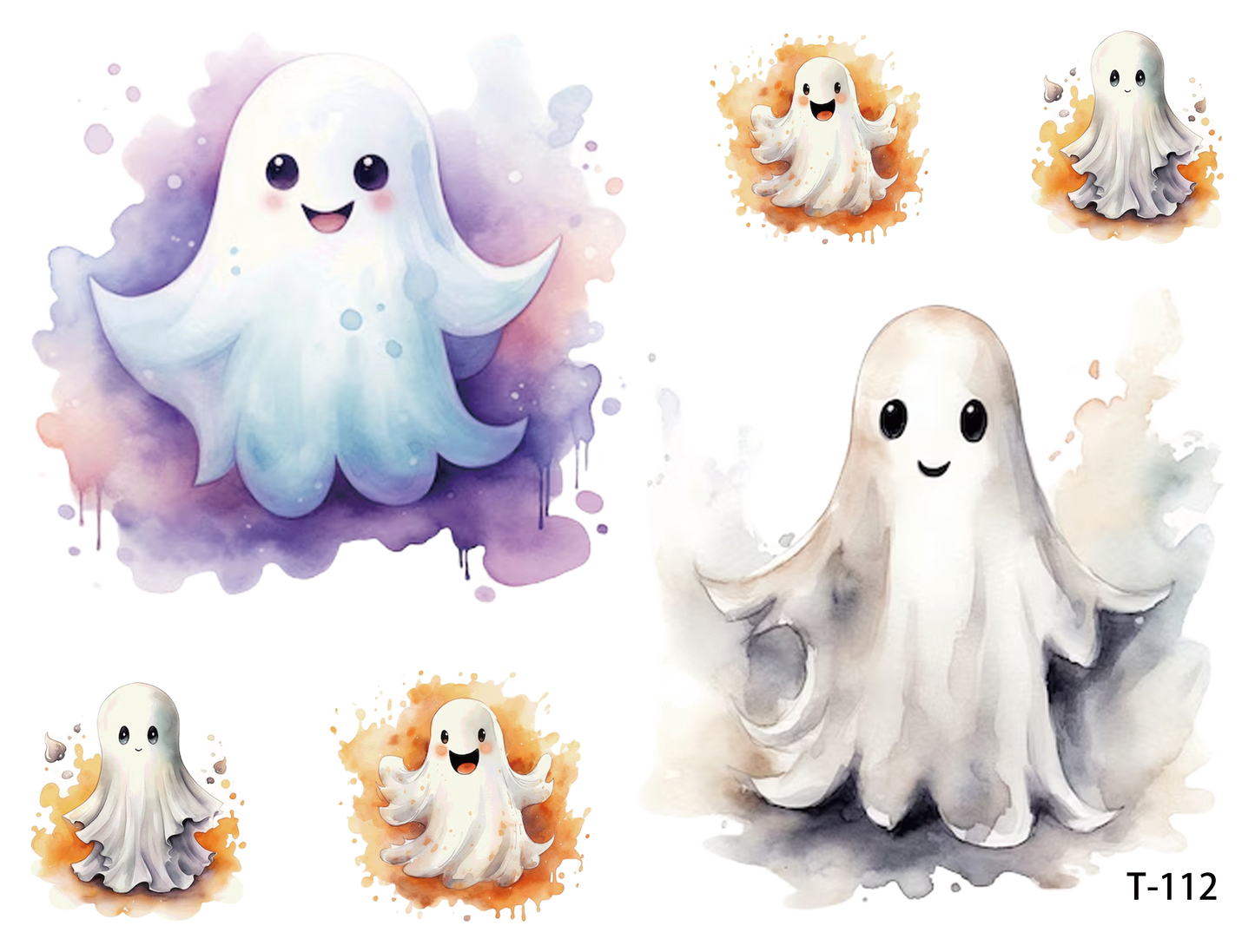 T111-T120 3D pre-cut embossed sticker 1pcs(4.92*3.74 inch) T112