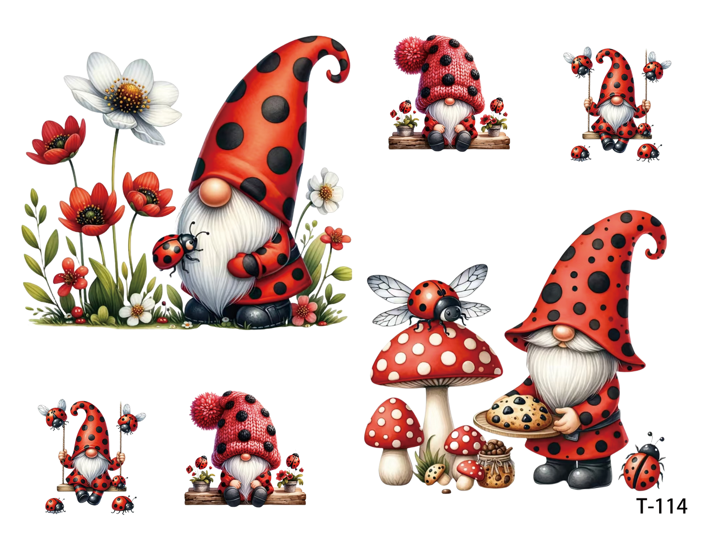 T111-T120 3D pre-cut embossed sticker 1pcs(4.92*3.74 inch) T114