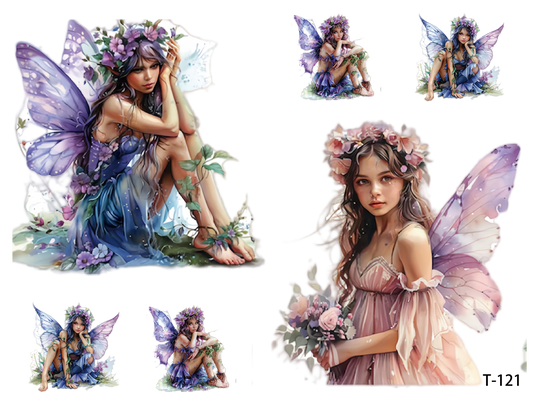 T121-T130 3D pre-cut embossed sticker 1pcs(4.92*3.74 inch) T121