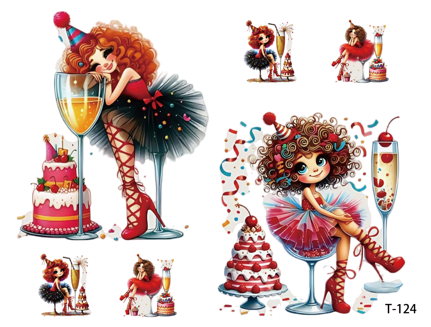 T121-T130 3D pre-cut embossed sticker 1pcs(4.92*3.74 inch) T125