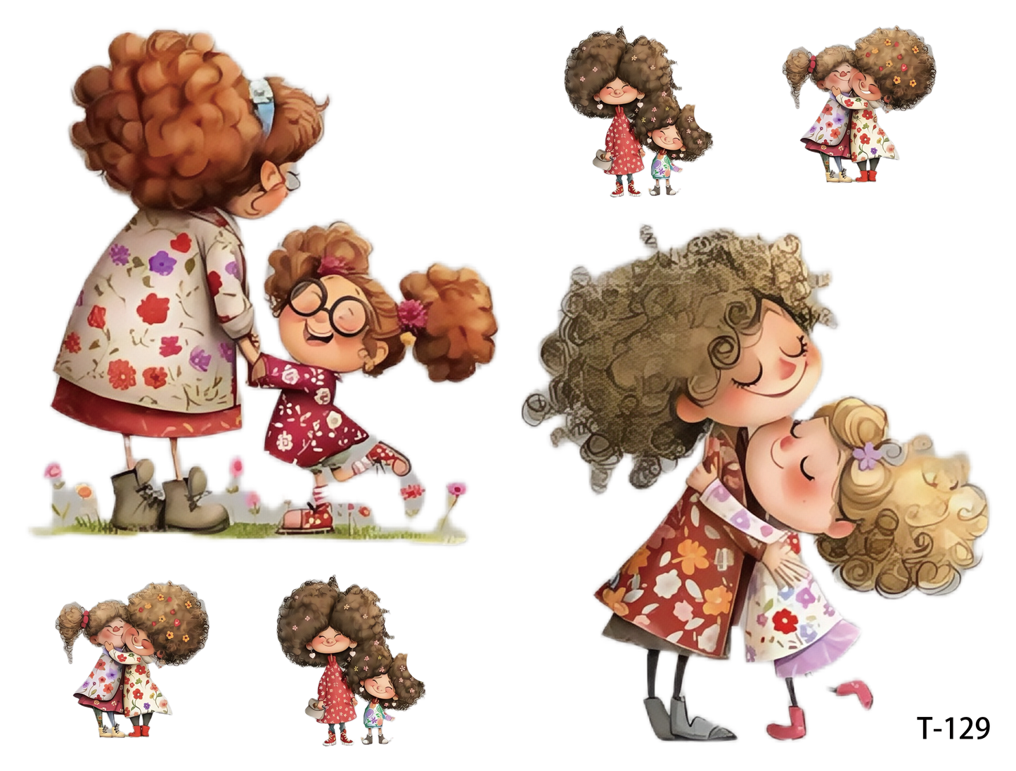 T121-T130 3D pre-cut embossed sticker 1pcs(4.92*3.74 inch) T129