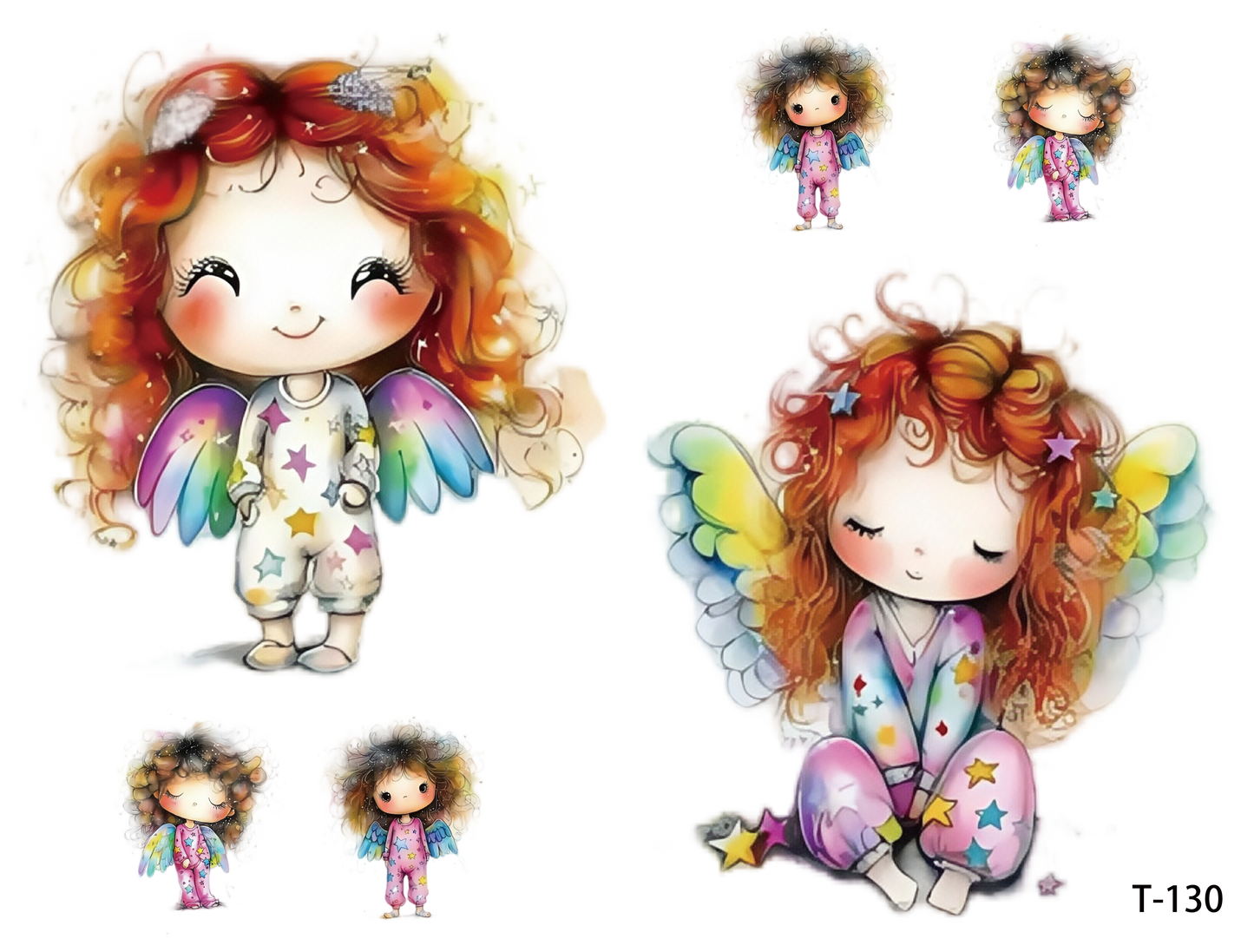 T121-T130 3D pre-cut embossed sticker 1pcs(4.92*3.74 inch) T130