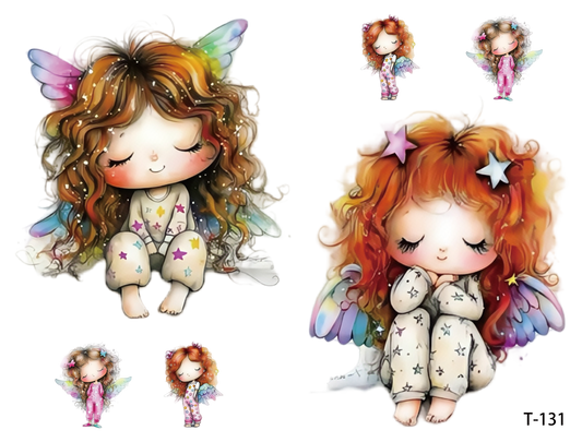 T131-T140 3D pre-cut embossed sticker 1pcs(4.92*3.74 inch) T131