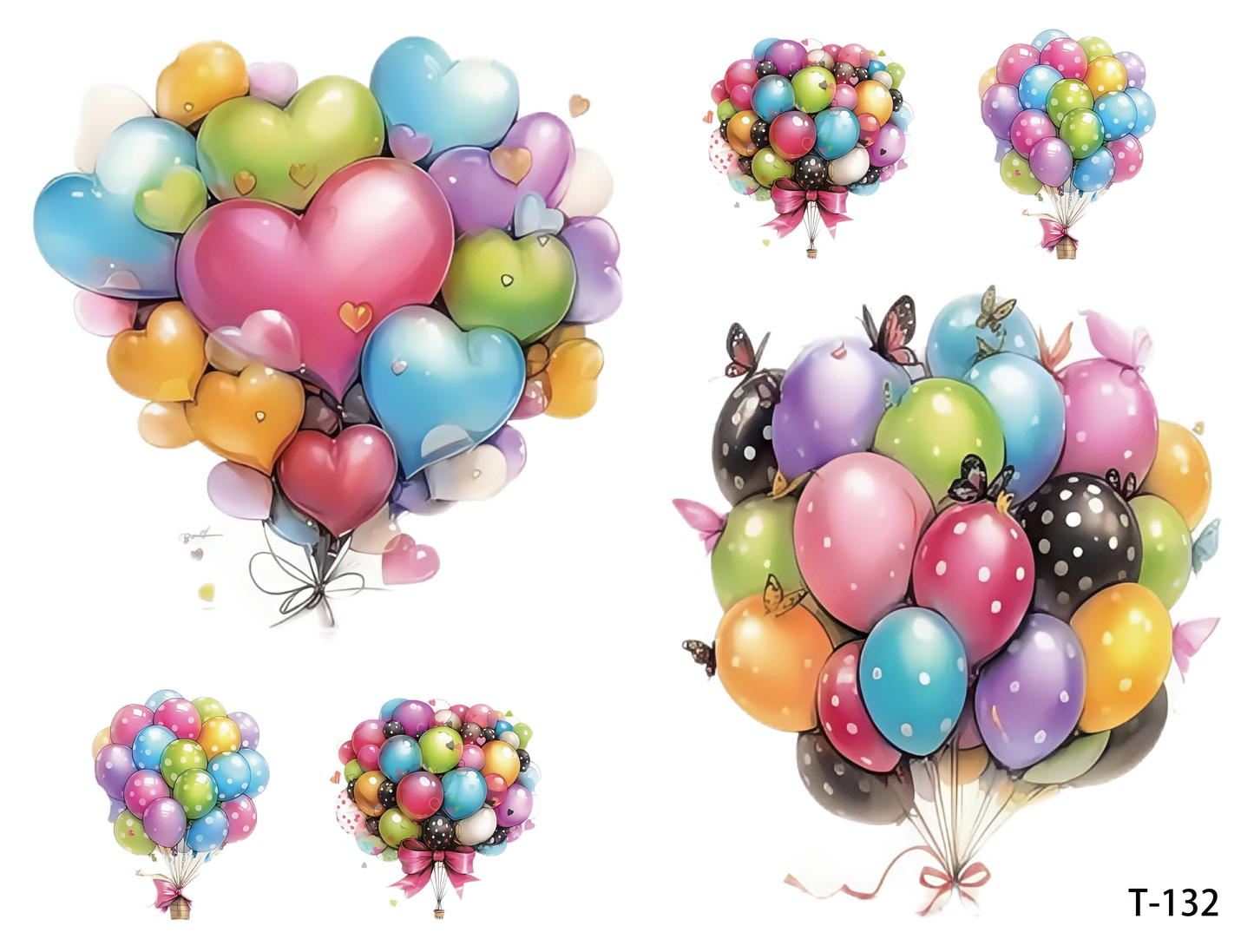 T131-T140 3D pre-cut embossed sticker 1pcs(4.92*3.74 inch)