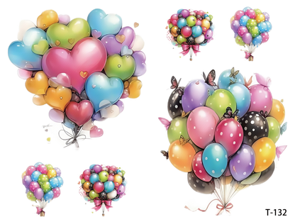 T131-T140 3D pre-cut embossed sticker 1pcs(4.92*3.74 inch)