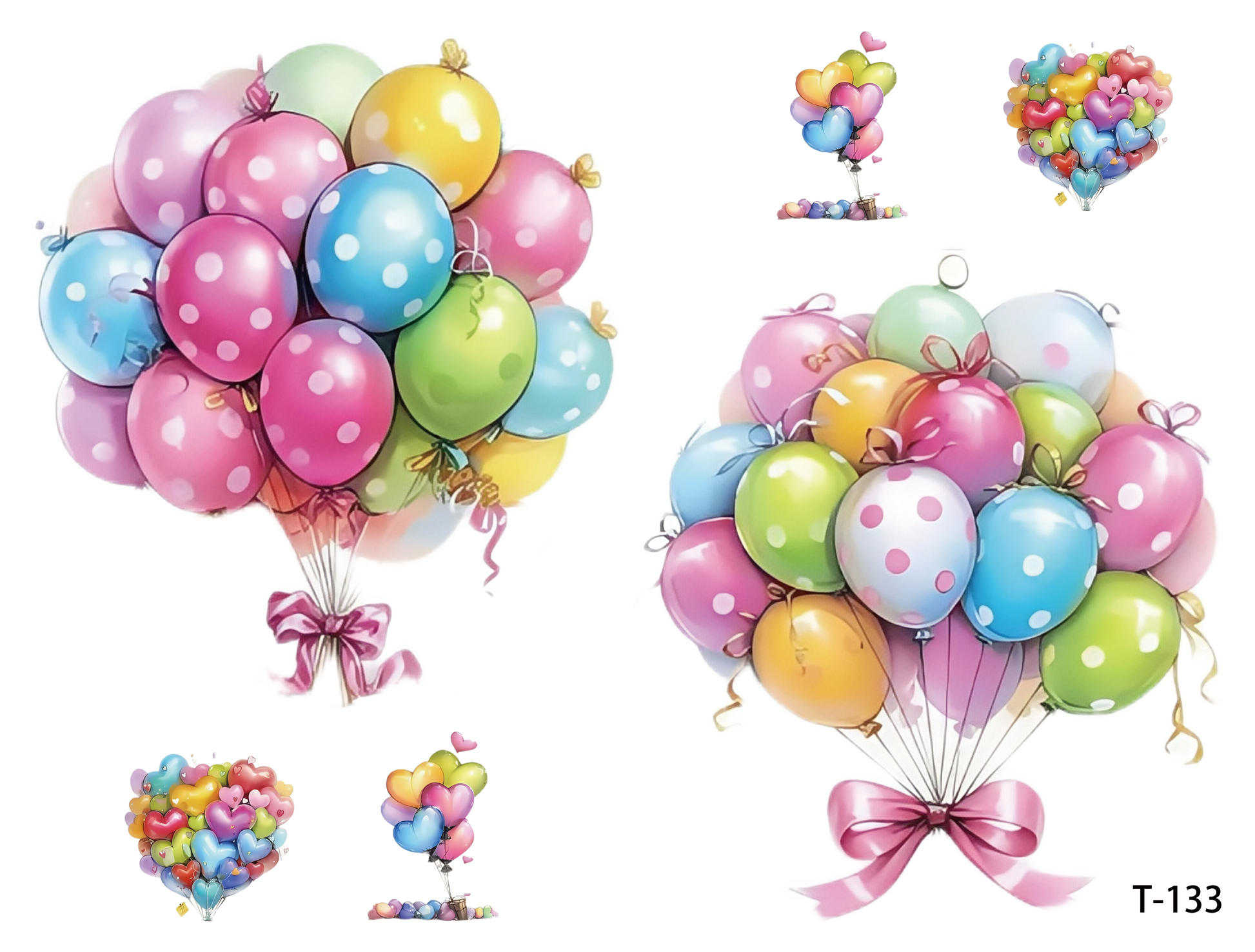 T131-T140 3D pre-cut embossed sticker 1pcs(4.92*3.74 inch)