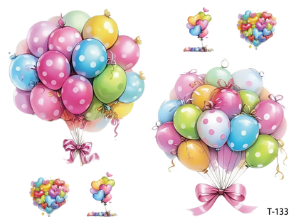 T131-T140 3D pre-cut embossed sticker 1pcs(4.92*3.74 inch)