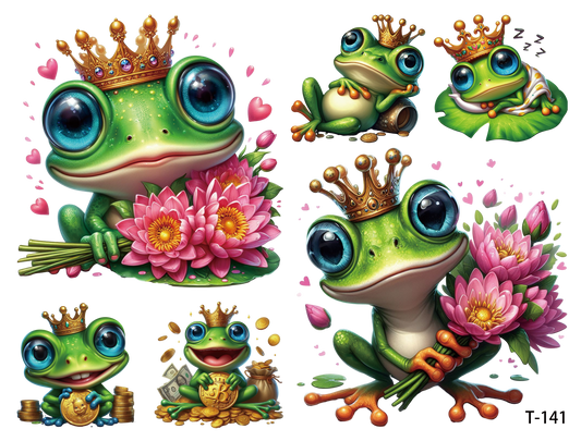 T141-T150 3D pre-cut embossed sticker 1pcs(4.92*3.74 inch) T141