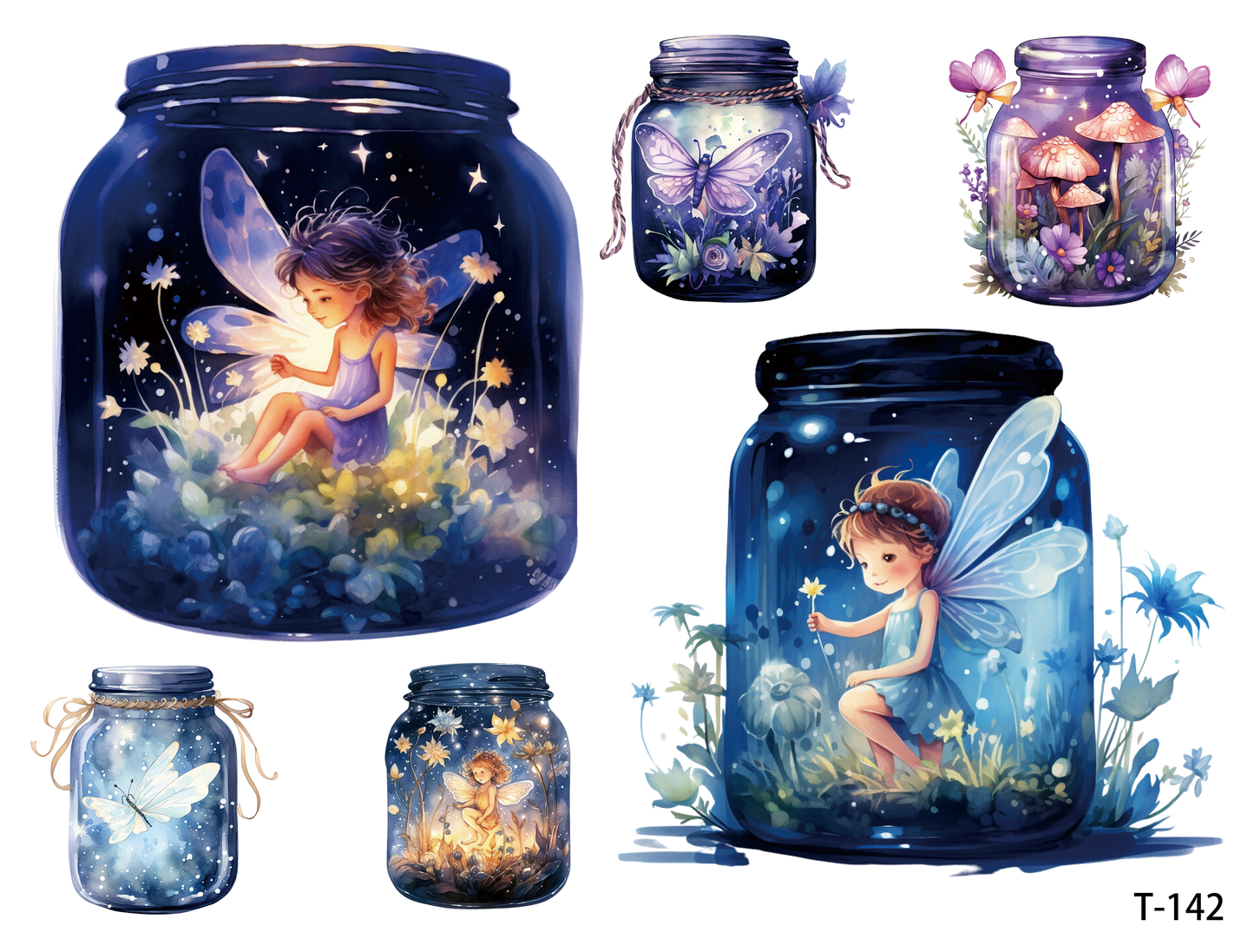 T141-T150 3D pre-cut embossed sticker 1pcs(4.92*3.74 inch) T142