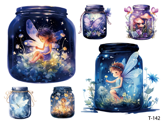 T141-T150 3D pre-cut embossed sticker 1pcs(4.92*3.74 inch) T142