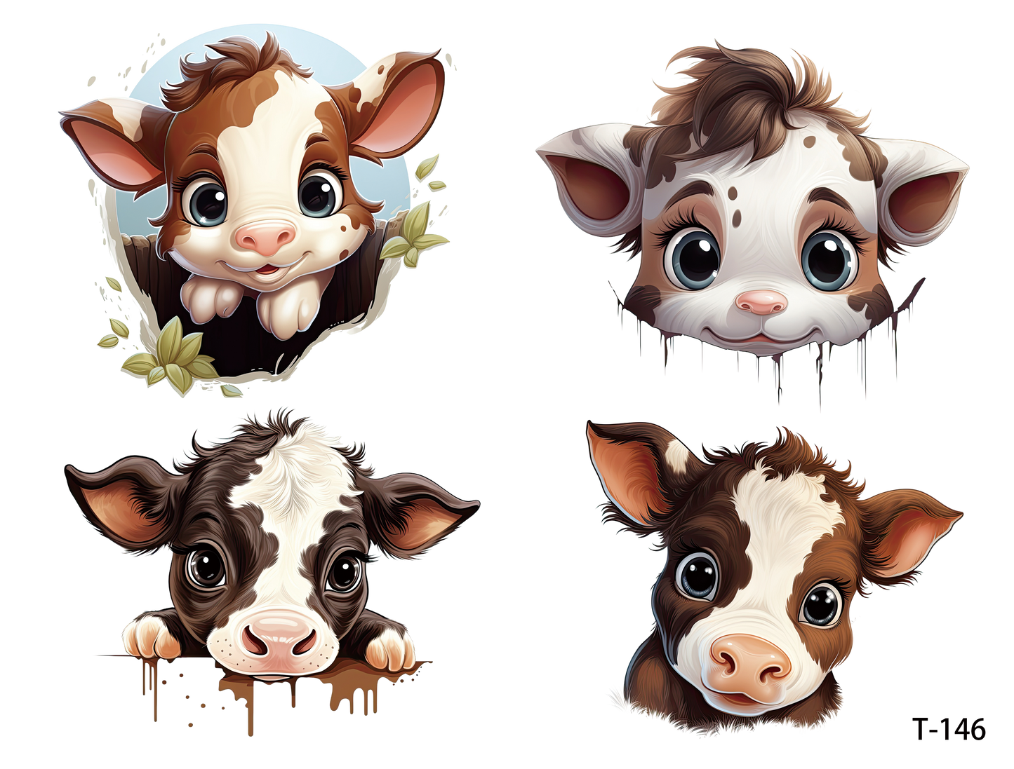 T141-T150 3D pre-cut embossed sticker 1pcs(4.92*3.74 inch) T146