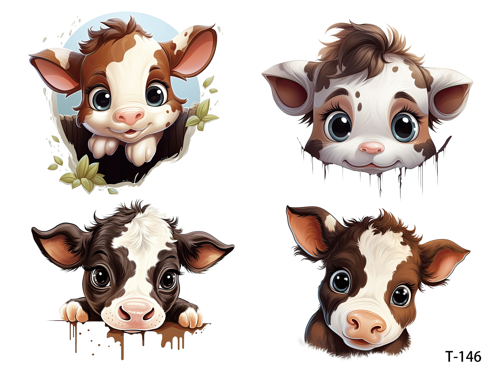 T141-T150 3D pre-cut embossed sticker 1pcs(4.92*3.74 inch) T146