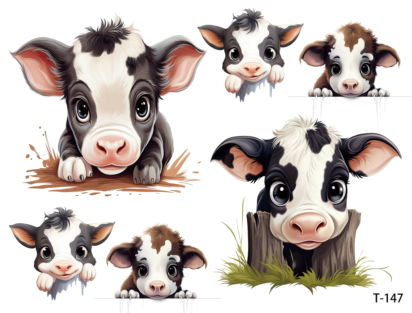 T141-T150 3D pre-cut embossed sticker 1pcs(4.92*3.74 inch) T147