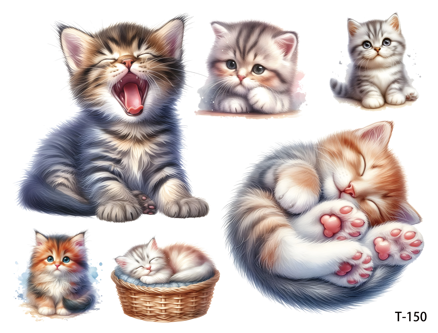 T141-T150 3D pre-cut embossed sticker 1pcs(4.92*3.74 inch) T150