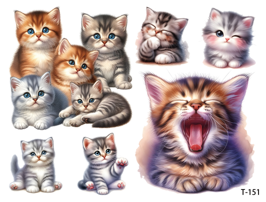 T151-T160 3D pre-cut embossed sticker 1pcs(4.92*3.74 inch) T151