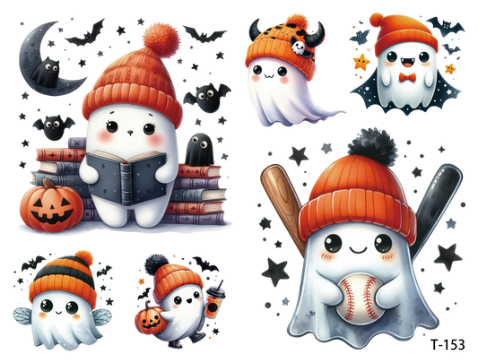 T151-T160 3D pre-cut embossed sticker 1pcs(4.92*3.74 inch) T153