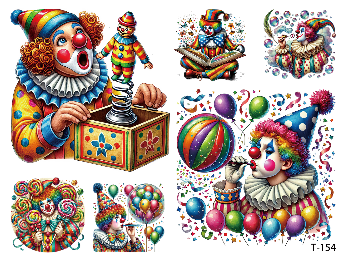 T151-T160 3D pre-cut embossed sticker 1pcs(4.92*3.74 inch) T154