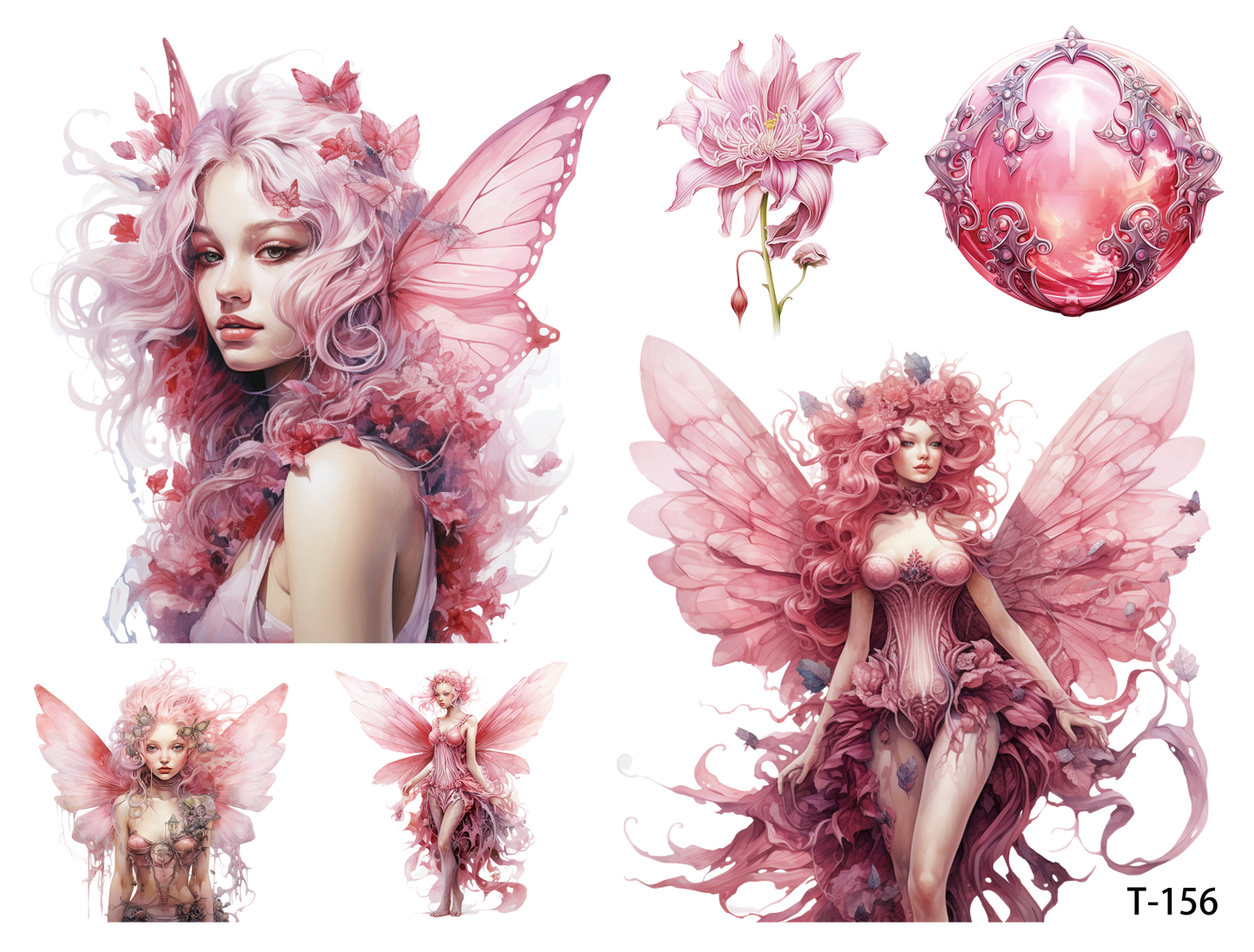 T151-T160 3D pre-cut embossed sticker 1pcs(4.92*3.74 inch) T156