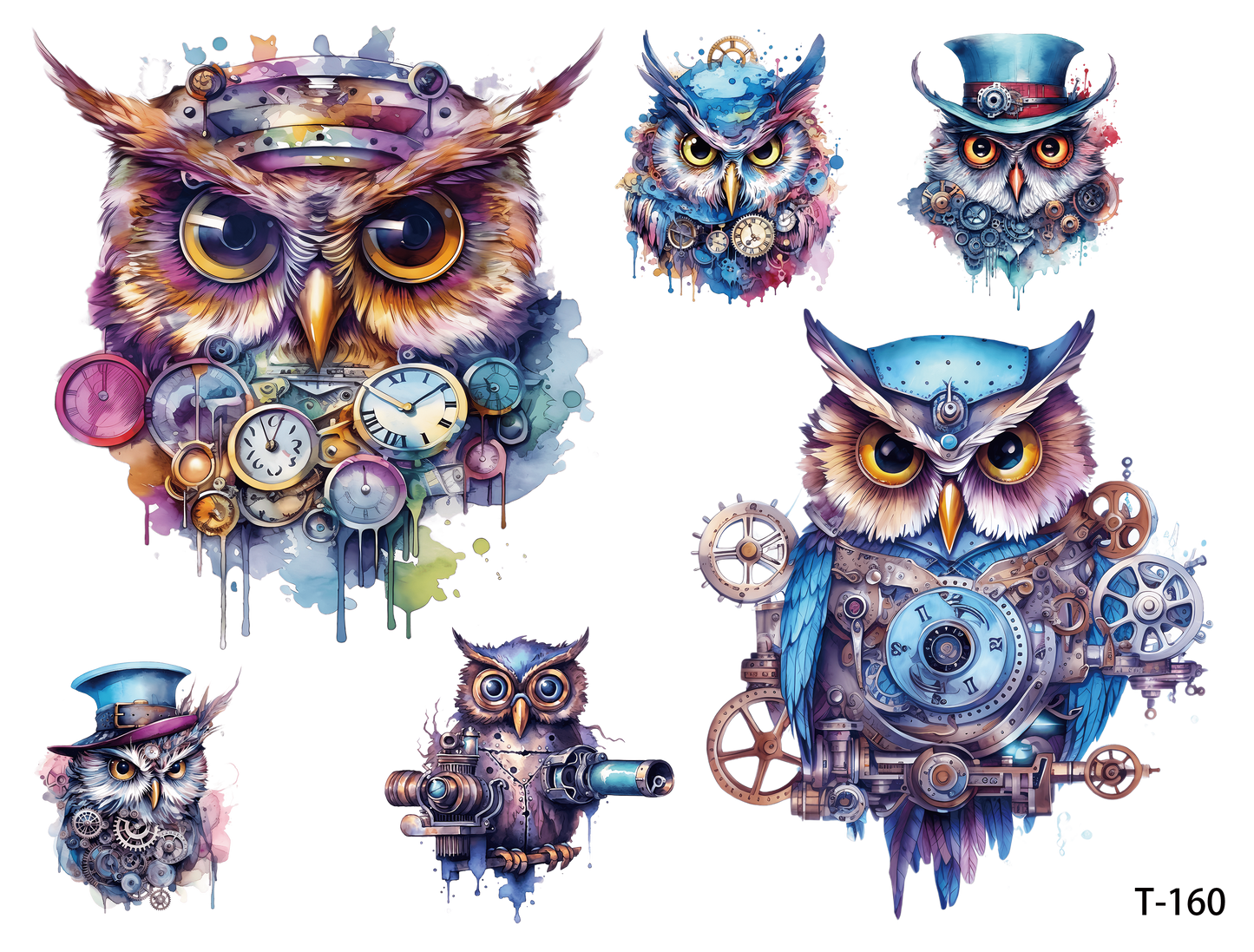 T151-T160 3D pre-cut embossed sticker 1pcs(4.92*3.74 inch) T160