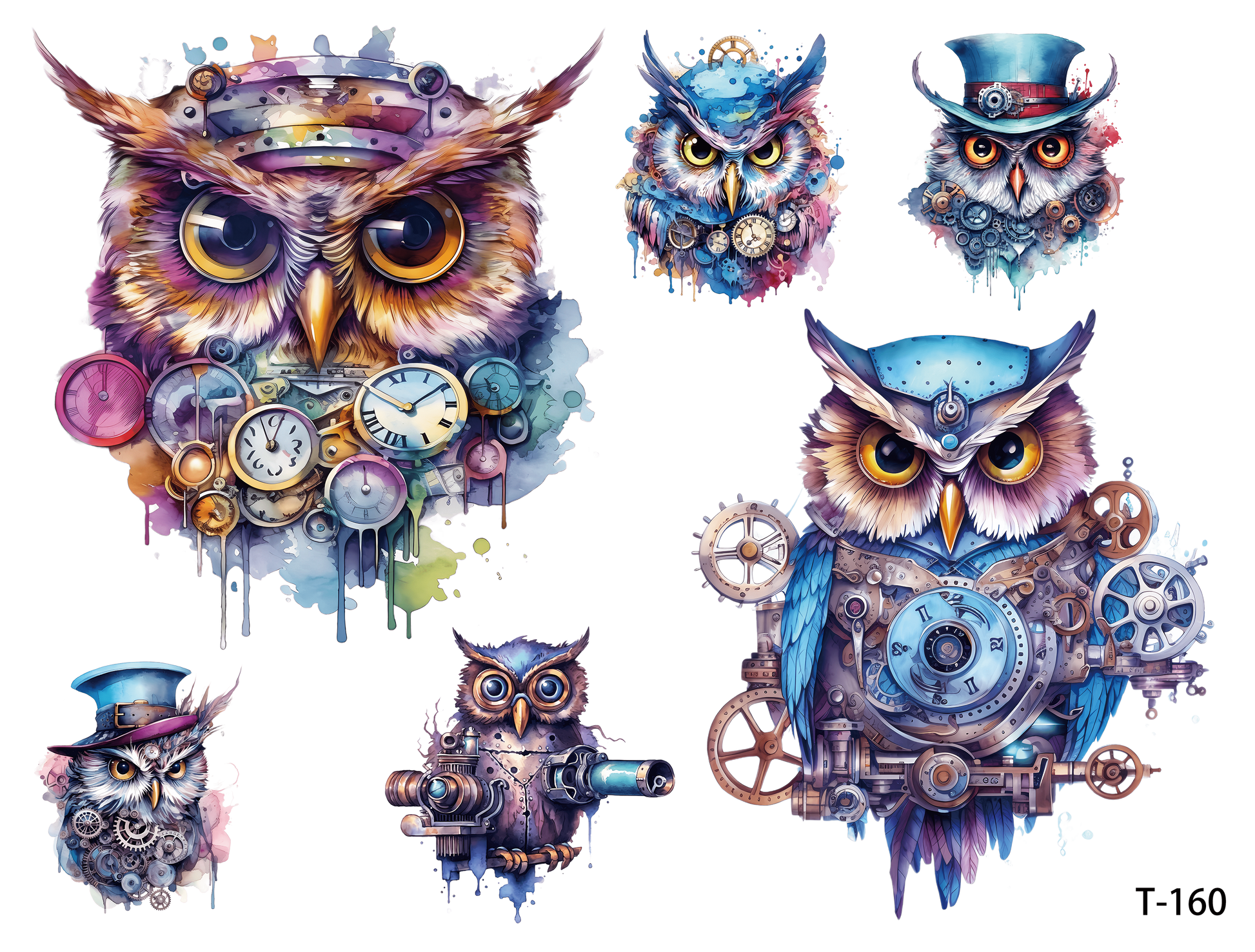 T151-T160 3D pre-cut embossed sticker 1pcs(4.92*3.74 inch) T160