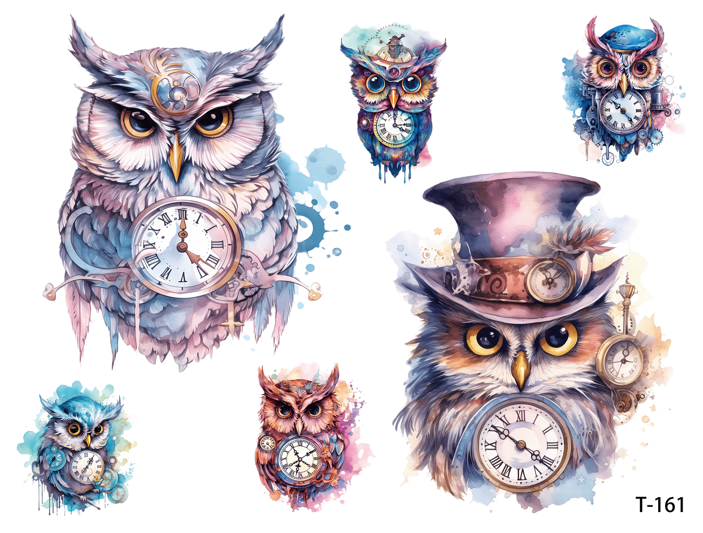 T161-T170 3D pre-cut embossed sticker 1pcs(4.92*3.74 inch) T161