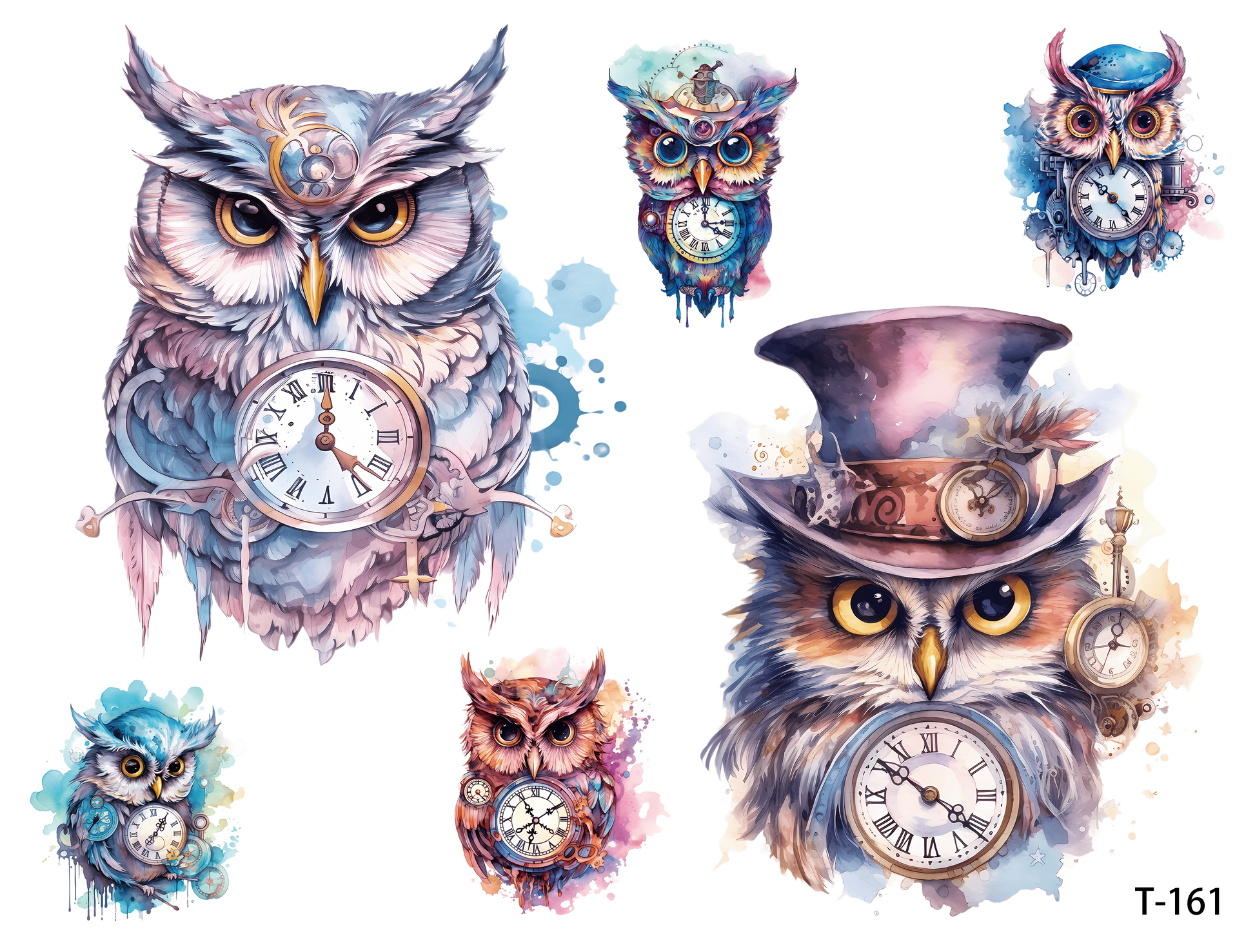 T161-T170 3D pre-cut embossed sticker 1pcs(4.92*3.74 inch) T161