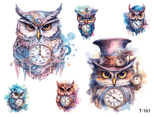 T161-T170 3D pre-cut embossed sticker 1pcs(4.92*3.74 inch) T161