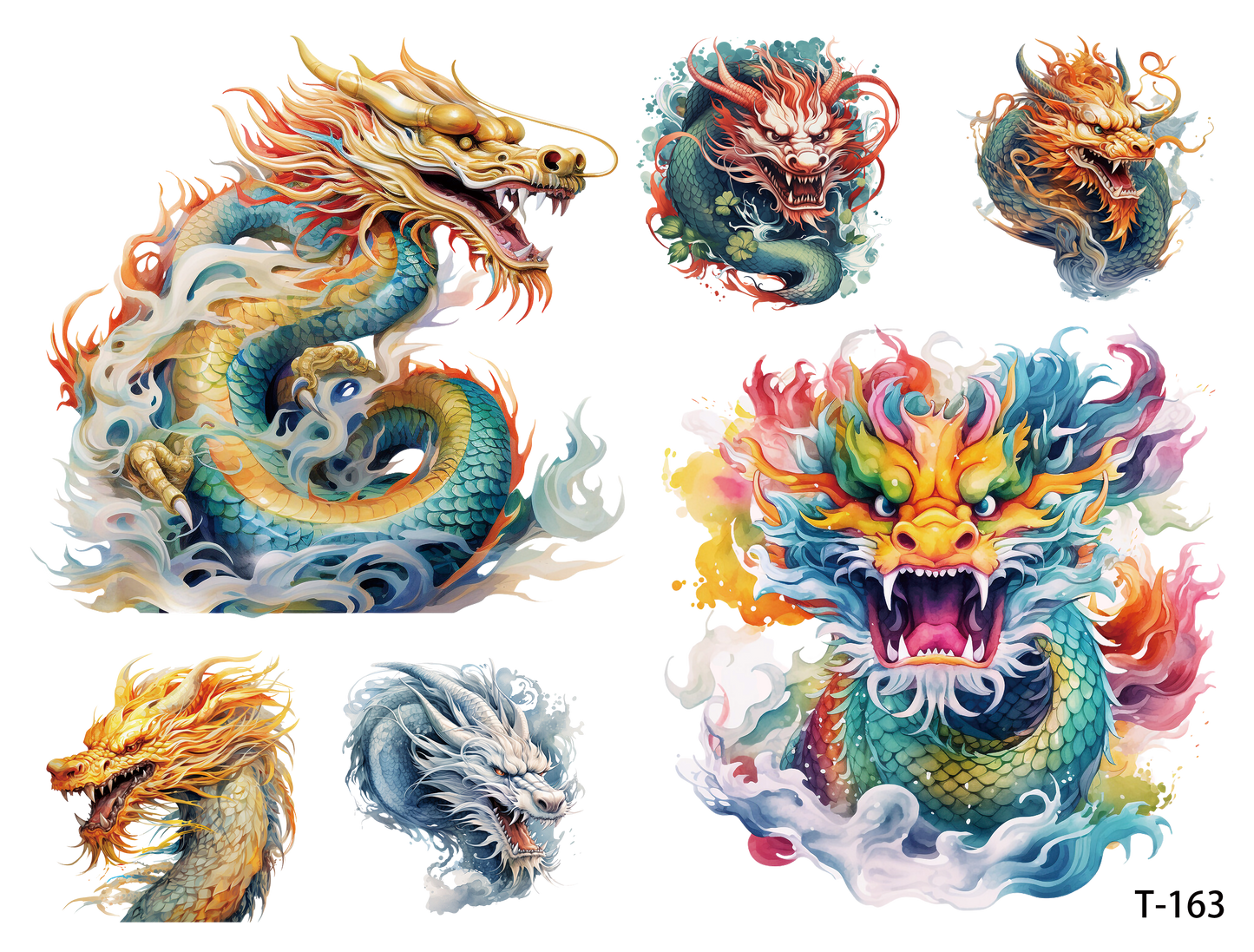 T161-T170 3D pre-cut embossed sticker 1pcs(4.92*3.74 inch) T163