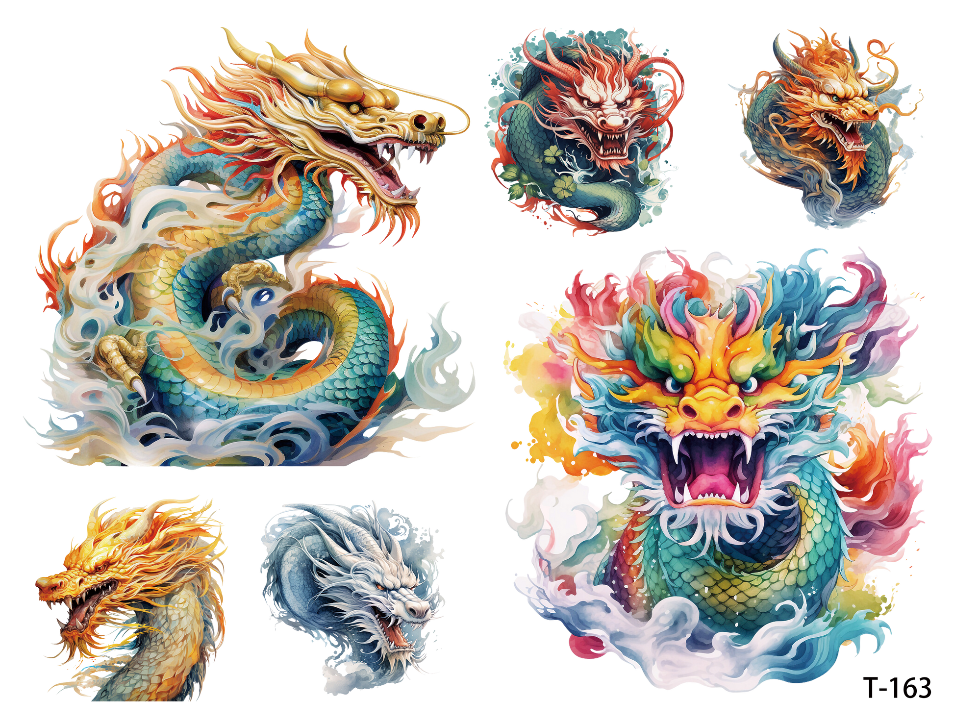 T161-T170 3D pre-cut embossed sticker 1pcs(4.92*3.74 inch) T163