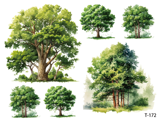 T171-T180 3D pre-cut embossed sticker 1pcs(4.92*3.74 inch) T172
