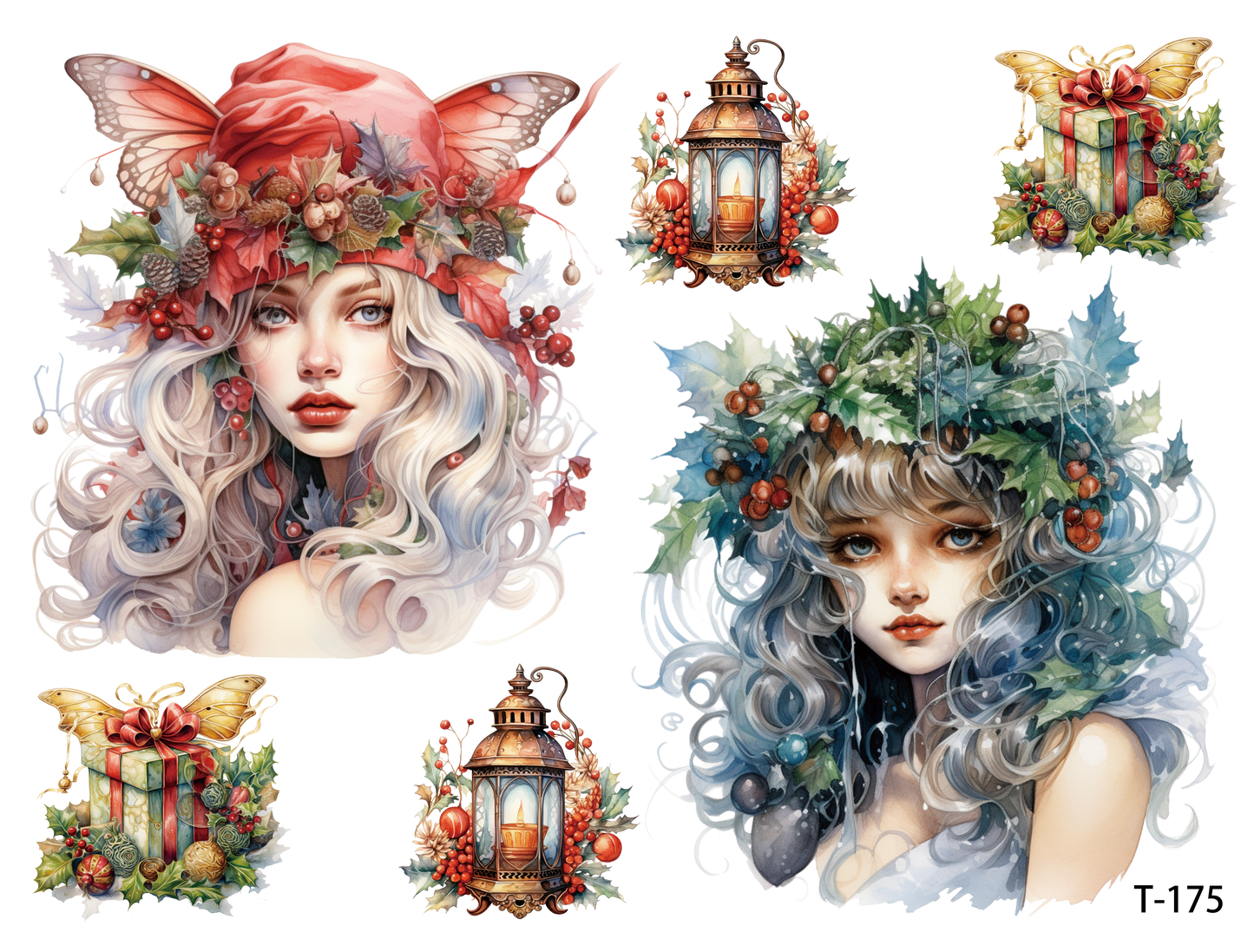 T171-T180 3D pre-cut embossed sticker 1pcs(4.92*3.74 inch) T175