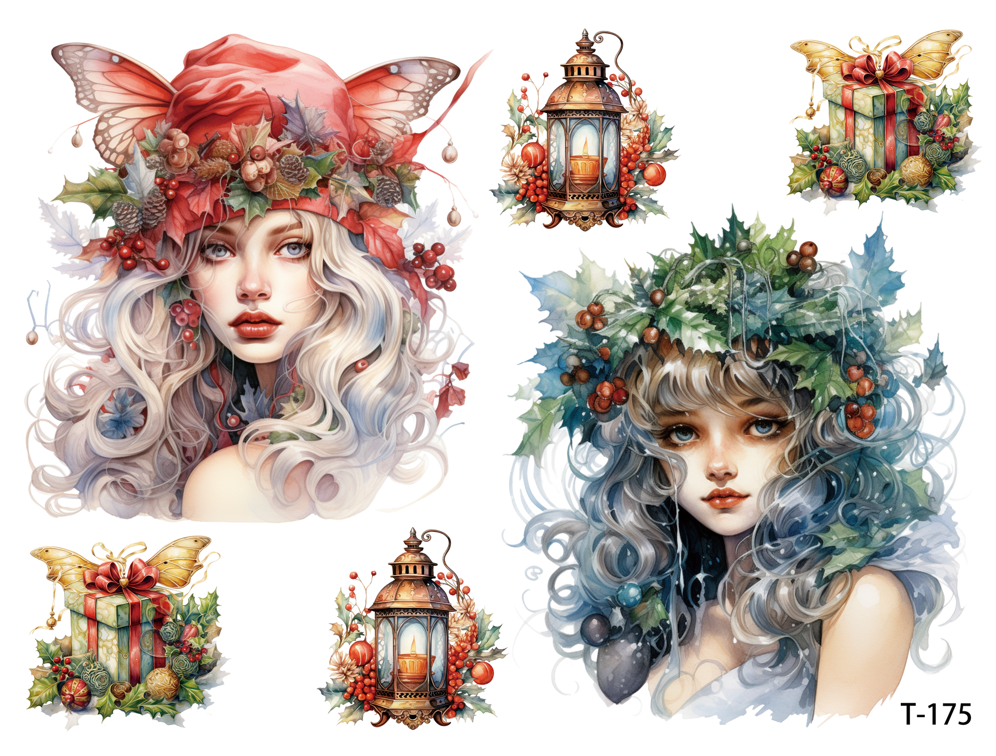 T171-T180 3D pre-cut embossed sticker 1pcs(4.92*3.74 inch) T175