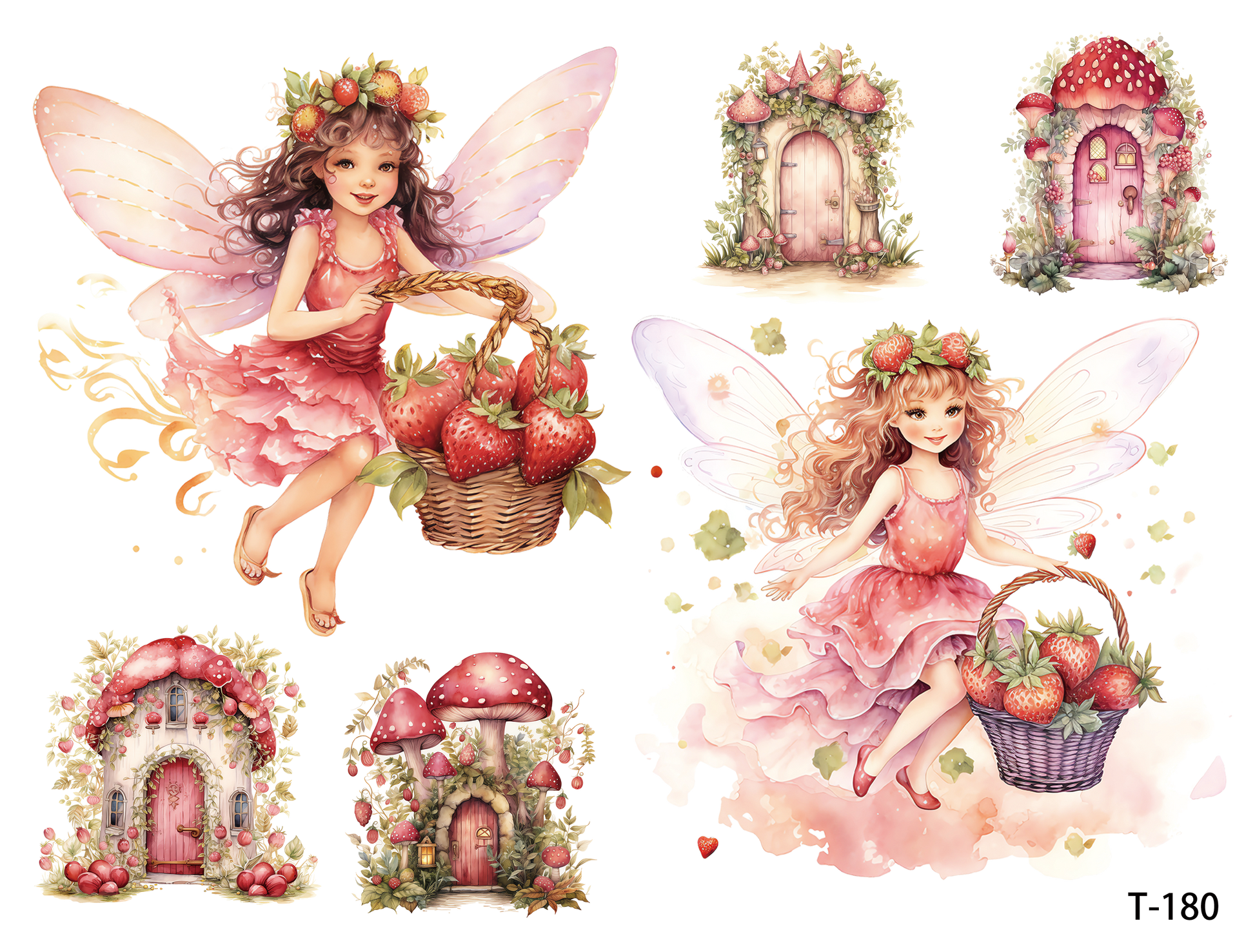 T171-T180 3D pre-cut embossed sticker 1pcs(4.92*3.74 inch) T180