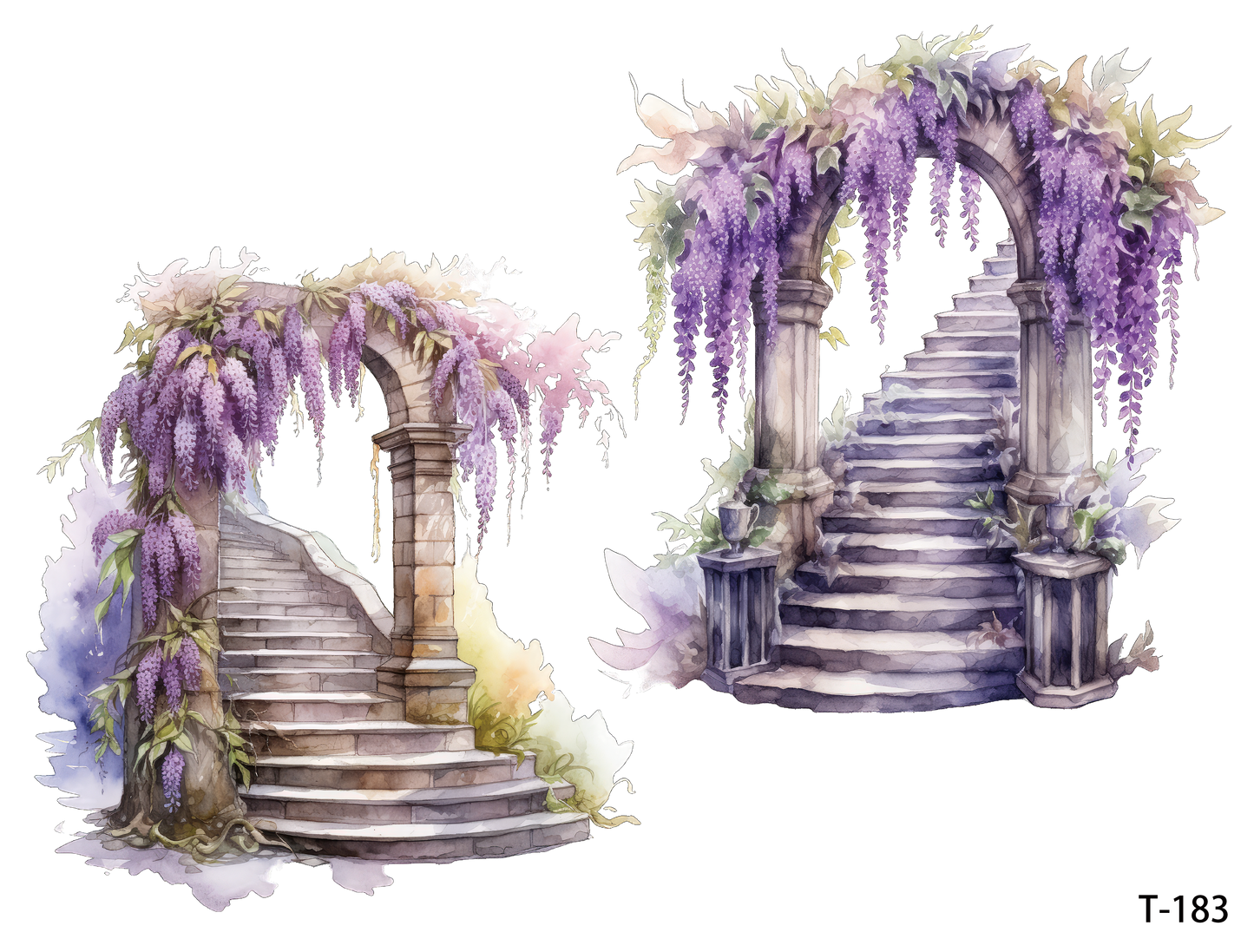 T181-T190 3D pre-cut embossed sticker 1pcs(4.92*3.74 inch) T183