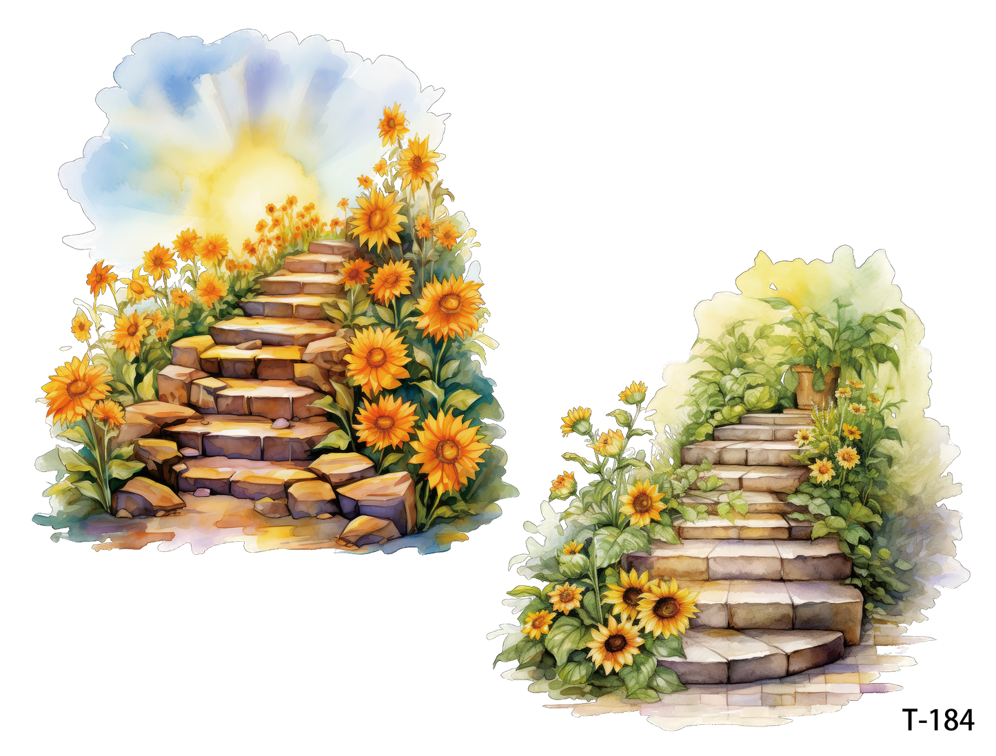 T181-T190 3D pre-cut embossed sticker 1pcs(4.92*3.74 inch) T184