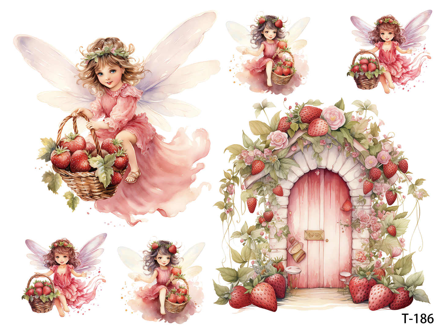 T181-T190 3D pre-cut embossed sticker 1pcs(4.92*3.74 inch) T186