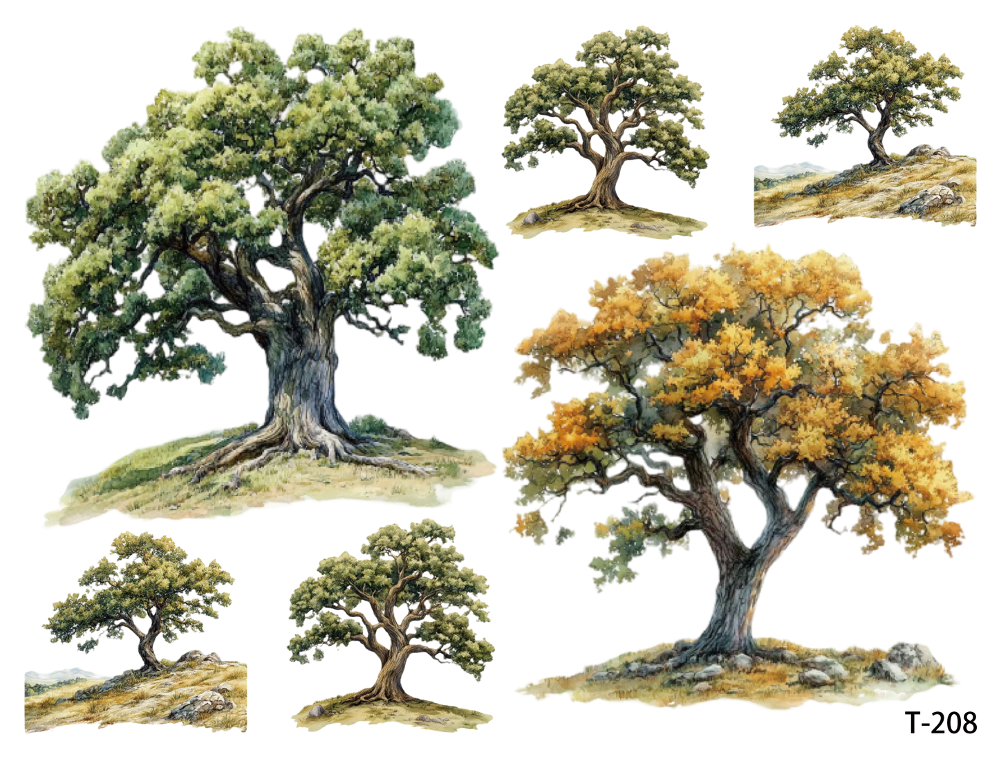 T201-T210 3D pre-cut embossed sticker 1pcs(4.92*3.74 inch) T208